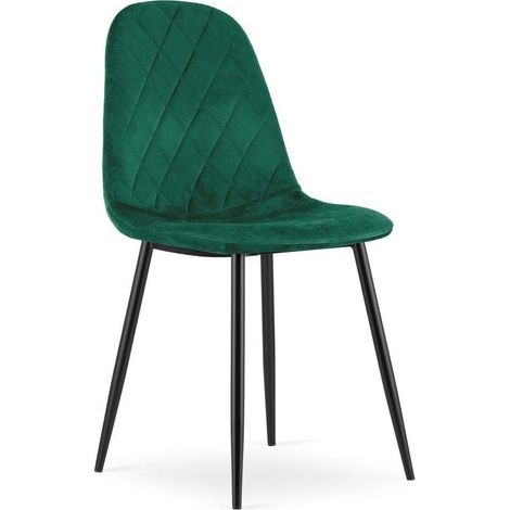 Sedia Asti - velluto verde scuro x 1