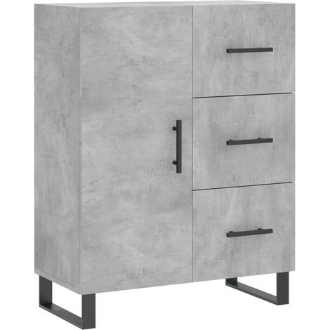 Aparador-cómoda-mueble-organizador-cocina-salón-salón-comedor 695 x 34 x 90 cm-madera de ingeniería-gris 020032047