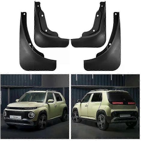 S'applique aux bavettes de protection pour Hyundai CASPER EV 2024-2025. Bavettes de protection pour INSTER Guard, garde-boue, protection d'aile avant et arrière. (1/5)