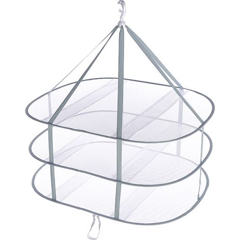 Etendoir Pliable Pour Sous-Vêtements - Surface De Séchage En Maille À 3 Niveaux - Conception Anti-Vent - Pour Intérieur Et Extérieur - 1 Pièce (1/5)