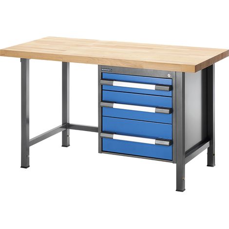 eurokraft pro, Établi réglable en hauteur, sur piétement, 3