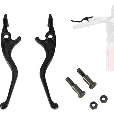 Ensemble Levier Embrayage Frein pour Électrique Yozma IN10 Pro/IN10, Ensemble Levier Embrayage et Frein Alliage D’aluminium Compatible avec Yozma IN10 Pro/IN10 Levier Réglable Moto E-Bike (Noir) (1/5)