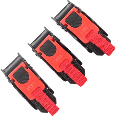 3x Mousqueton Casque Moto Clip Rapid Release Sangle Menton Bouton Tirette Fermeture Vélo (1/5)