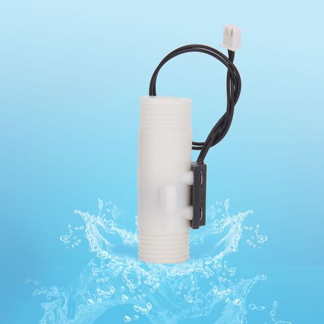 Capteur de Débit d'Eau 2 Pièces Type Gravité Plastique FS G1/2" Double Filetage Mâle (1/5)