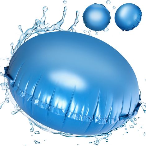 TolleTour Cuscino piscina gonfiabile invernale rotondo 200cm Resistente al gelo fino a -25°C PVC 0.4mm con valvola a spirale 1 pezzo (1/5)