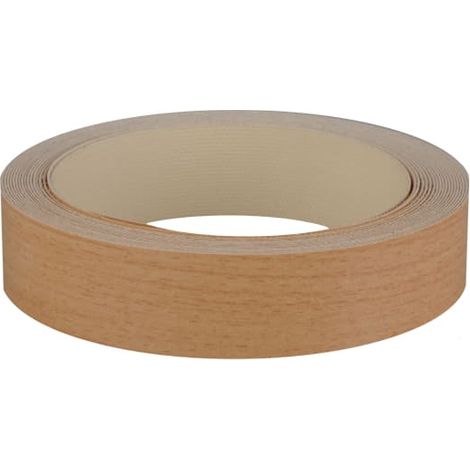 Nordlinger – Bande de chant adhésif hêtre clair 16/19mm – Prêt à poser sans outils – Pour habillage de panneaux et tablettes