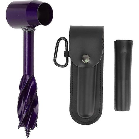 Mèche de perçage multifonctionnelle en acier au carbone haute dureté, pour le travail du bois, violette. (1/5)