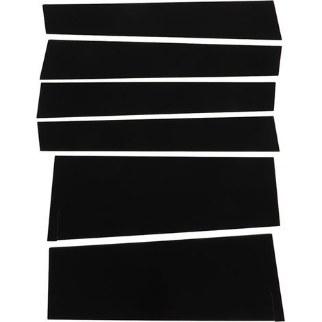 6 Pièces Montants de Porte B Lustre Noir Décalcomanie Fenêtre Extérieure pour Freed GB5 GB7 GB8 (1/5)