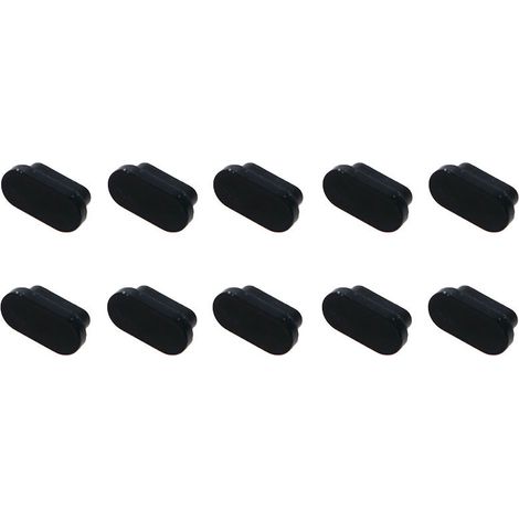 Sollbry 10 schwarze Staubschutzstecker, Typ – C-Port-Staubschutzstecker für Huawei, Xiaomi, Samsung Smartphone und kompatibel mit den meisten Typen – C (1/4)