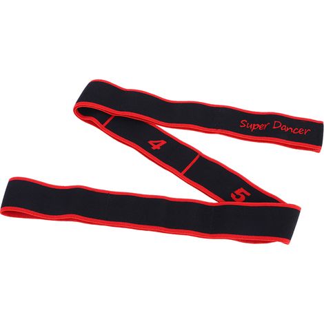 Bande Élastique de Fitness pour Yoga, Pilates et Étirement - Sangle d'Exercice Rouge (1/5)