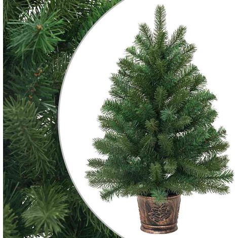 Árbol de Navidad artificial Verde 95 cm PVC, PE y acero vidaXL