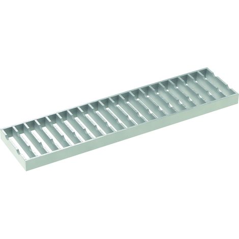 Kastenrinne Typ125,Stabrost, 0,5m,C250,1.4301, glatt