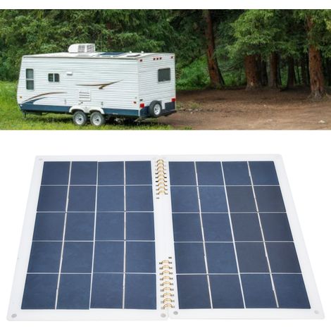 Kit de charge et de production d'énergie d'urgence avec panneau solaire photovoltaïque 20 W pour camping-cars et bateaux (20 % de réduction) (1/5)