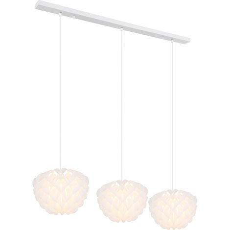 Globo Irene Plafonnier suspendu blanc 3x E14