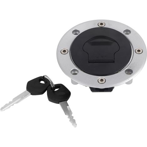 Jeffergarden Bouchon de réservoir d'essence argenté, diamètre 10,8 cm (4,3 pouces), résistant à l'usure, pour moto Suzuki SV1000 (2003-2007). (1/5)