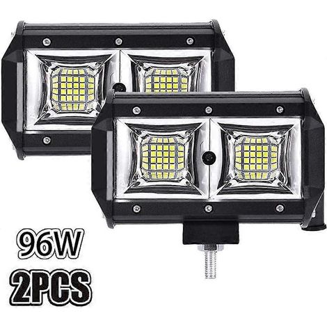 LED-Arbeitsscheinwerfer, 1,7 m, 96 W, 12 V, IP68 wasserdicht, LED-Nebelscheinwerferleiste, 20.000 lm LED-Scheinwerfer für Auto, Motorrad, LKW, Traktor, SUV.
