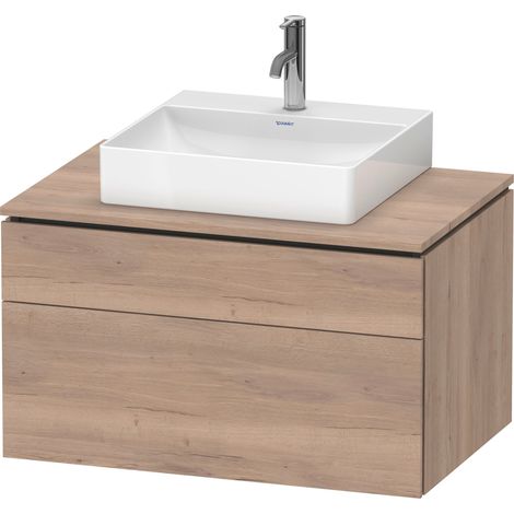 Duravit L-Cube Meuble sous-lavabo en console suspendu, avec plan (1/3)