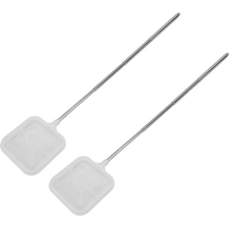 Épuisette à crevettes d'aquarium avec manche extensible, mailles fines, pour œufs de poissons et débris (2 pièces) (1/5)