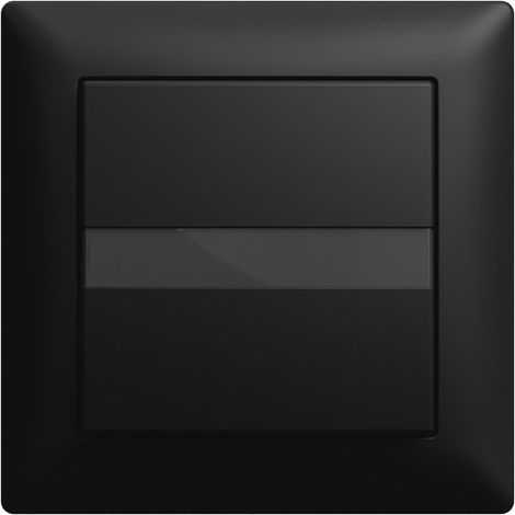 Busch-Jaeger Busch-Komfortschalter® flex, set completo con inserto relè sensore di movimento 1 via nero opaco - Busch-balance® SI (64765 UJ-915), 2CKA006800A3232
