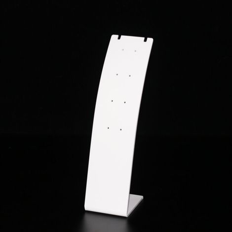 6 pièces support de collier en plastique 7,3 pouces de hauteur support de boucle d'oreille, présentoir pendentif en forme de L blanc, mini porte-bijoux, vitrine de bijoux