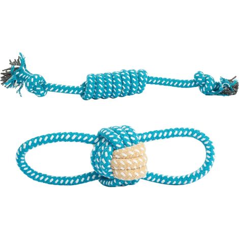 Jouets pour chiens, jouets à mâcher interactifs pour chiens de petite et moyenne taille, coton durable, sans danger pour les dents des animaux, lavables