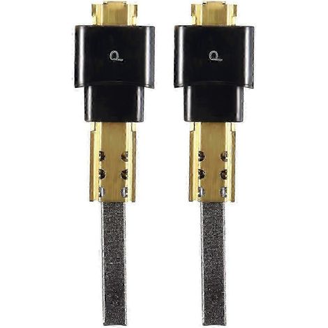 Lot de 2 balais de charbon pour moteur d'aspirateur, 6,5 x 11 x 32 mm, pièces détachées de haute qualité compatibles avec les aspirateurs. (1/5)