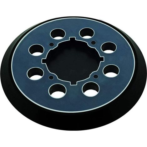 5 Zoll (12,7 cm) Schleifscheibenhalterung mit 8 Löchern und 4 Schraubenlöchern, selbstklebend, schwarz, kompatibel mit Dewalt DWE6423, DWE6421 und DCW210B