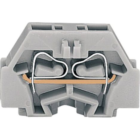 Borne d'extrémité WAGO 260-301 5 mm ressort de traction Affectation: L gris 1 pc(s)