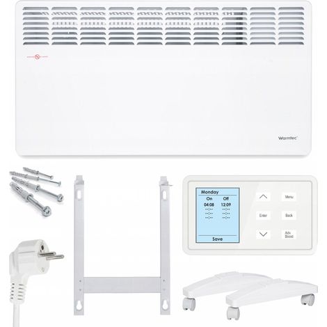 Warmtec EWE+ Radiateur électrique blanc 1500W compact