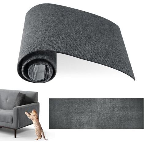 Protection de canapé pour chats anti-rayures, grattoir auto-adhésif 30 x 100 cm, protège-tapis et protège-meubles, découpable soi-même (1/4)