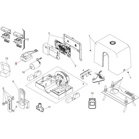 FAAC 63001275 Trasformatore Alimentatore 24v Motore C720 Cyclo Rapid Ricambio