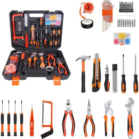 Accessoires pour outils électriques, ensembles d'outils ménagers, petites boîtes à outils, ensembles d'outils à main, ensembles avancés de 102 pièces, ensembles d'outils de haute qualité (1/5)