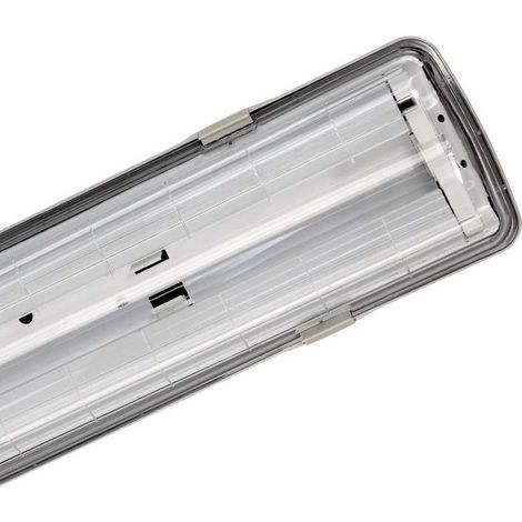 Plafoniera Stagna Per Led PL 2X58W IP65 Senza Tubi