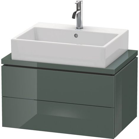 DU WTU f.Console Comp.L-Cube 400x720x477 2 Schubkästen, Dolomiti Grey Hochglanz (1/5)