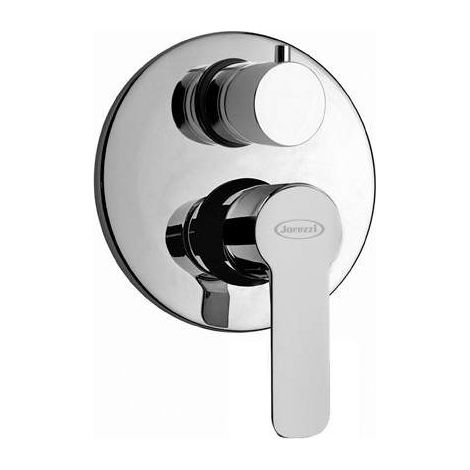 Mitigeur de douche avec déviateur Jacuzzi Rubinetteria Borea 0BO00400JA00 | Chromé - 2 sorties (1/2)