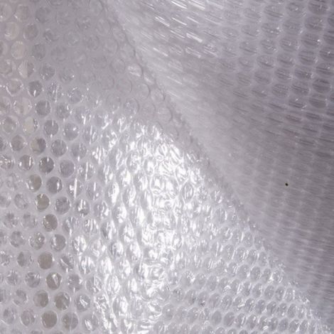 VERDELOOK Millebolle, Rotoli di polietilene per la Protezione della Merce, 1x100 m, Trasparente (1/2)