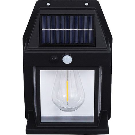 IP44 Solar-Wandleuchten mit LED-Bewegungsmelder für die Außenbeleuchtung, geeignet für Innenhöfe, Veranden und Terrassen. (1/5)