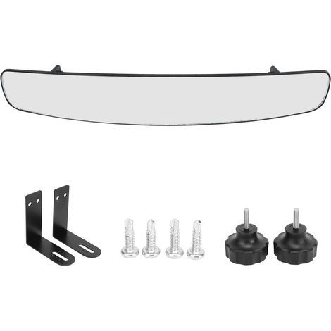 Rétroviseur intérieur panoramique 42cm ABS large 180° pour voiturette golf E-Z-GO Club Car fixation sans perçage (1/5)