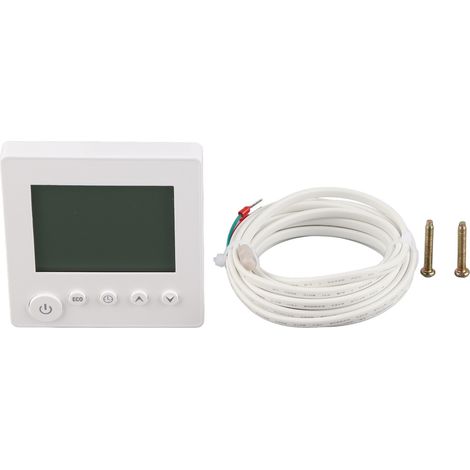Thermostat intelligent avec écran LCD et clavier, 95-240 V CA, 16 A, pour chauffage électrique domestique-AquaForge (1/5)