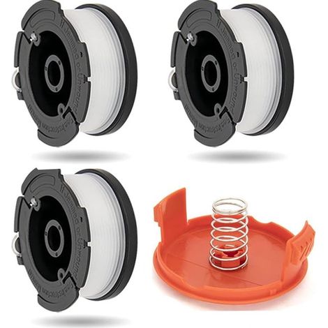 Bobinas de alambre 3+1+1 – Bobinas de repuesto para cortacésped, aptas para Black+Decker AF-100 (1/4)