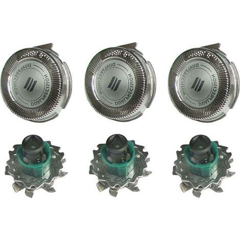 Lot de 3 lames de rechange pour rasoir Philips RQ11, RQ10, RQ12, RQ32, RQ1185CC, RQ1195CC, YS1106, YS1108, RQ1050, RQ1075, RQ1060, RQ1090 (1/5)