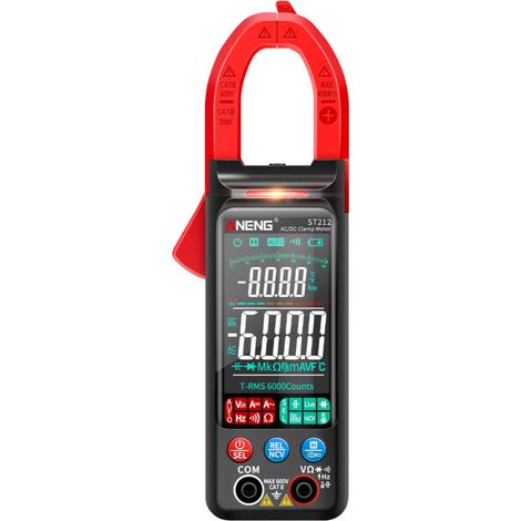 ST212 Stromzange, 6000 Count Multimeter, 400 A, Farbdisplay, Auto Select, NCV.