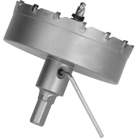 Scie cloche à dents en carbure, foret robuste TCT pour plaques métalliques en acier inoxydable, 85 mm (1/5)
