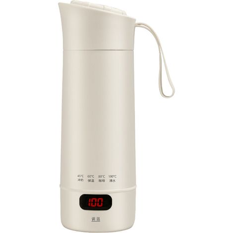 Petite bouilloire portable, 400 ml, mini tasse à eau électrique, chauffe-eau rapide 300 W, réglage de la température, arrêt automatique, bouilloire de voyage pour café et thé (1/5)