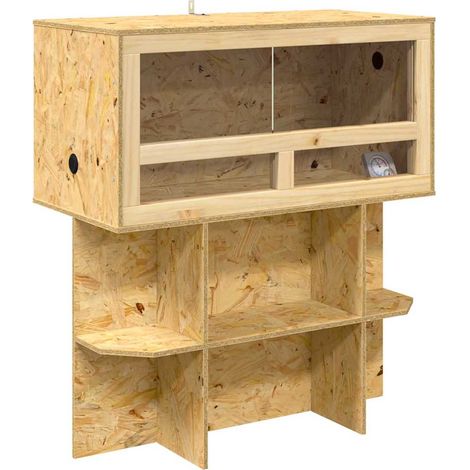 Terrarium Braun 80 x 40 x 90 cm OSB vidaXL