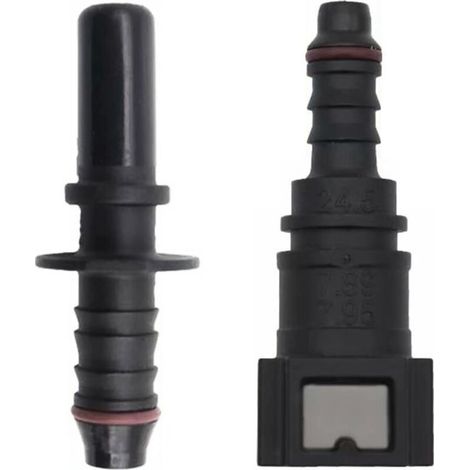 2PCS Connecteur De Tuyau De Carburant De Voiture, Raccords Rapides Durite Essence Pour Voiture Moto, Raccord Durite Essence, Connecteur De Tuyau De Carburant Droit Femelle (1/5)