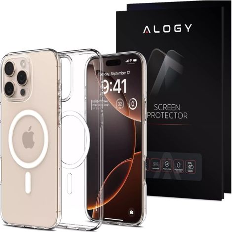 Hülle + Schutzglas für iPhone 16 Pro: Spigen Liquid Crystal Mag Magsafe Schutzhülle, transparent (1/5)