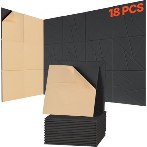 Panneau Acoustique - Lot de 18 Mousse Acoustique Mural (1/5)