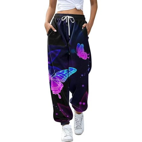 Femme pantalon jogging taille haute avec poches, sport coupe ajustée, sweat à cordon pour salle de sport et détente (1/5)