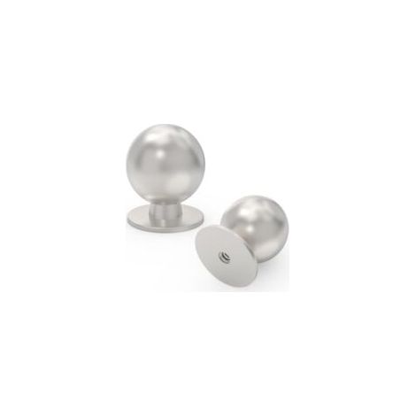 Boutons de meubles ronds - conviennent à différents styles de meubles, armoires, caves à vin, etc. - Lot de 10, argentés - Crezuo